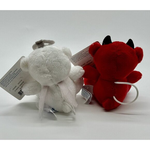 Build A Bear Mini Red Devil Devilishly Cute Plush Wristie & Angel Wristie NWT - Picture 4 of 4